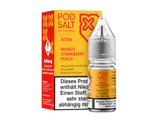 Pod Salt X - Mango Strawberry Peach - Nikotinsalz Liquid 