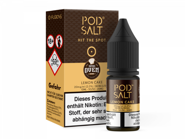 Pod Salt Fusion - Lemon Cake - Nikotinsalz Liquid 