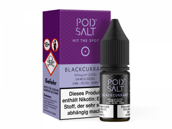 Pod Salt - Blackcurrant - Nikotinsalz Liquid 