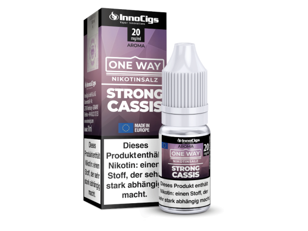 InnoCigs - One Way - Strong Cassis - Nikotinsalz Liquid 