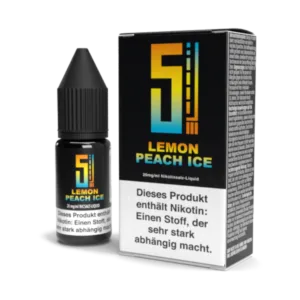 5EL - Lemon Peach Ice - Nikotinsalz Liquid