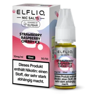 ELFLIQ - Strawberry Raspberry Cherry Ice - Nikotinsalz Liquid