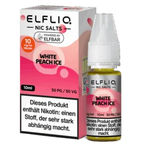 ELFLIQ - White Peach Ice - Nikotinsalz Liquid