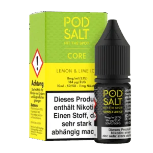 Pod Salt Core - Nikotinsalz Liquid - Lemon & Lime Ice