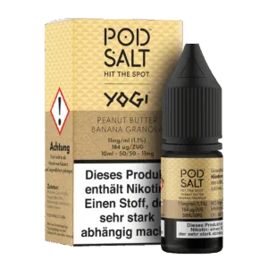 Pod Salt Fusion - Peanut Butter Banana Granola - Nikotinsalz Liquid