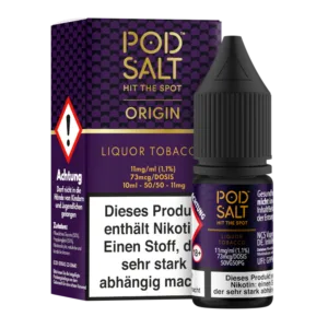 Pod Salt Origin - Liquor Tobacco - Nikotinsalz Liquid