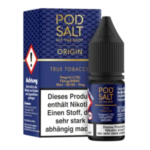 Pod Salt Origin - True Tobacco - Nikotinsalz Liquid