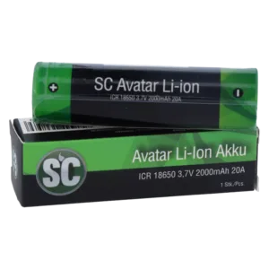 SC 18650er Akku 2000 mAh - 3,7 V