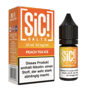 SiC! Salts - Nikotinsalz Liquid - Peach Tea Ice