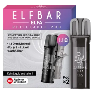 Elfbar - Elfa Leer-Pod (2 Stück pro Packung)