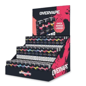 Overvape - Nikotinsalz Liquid - bestücktes Display