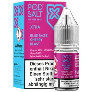 Pod Salt X - Nikotinsalz Liquid - Blue Razz Cherry Blast