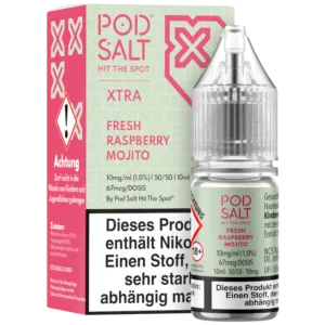 Pod Salt X - Nikotinsalz Liquid - Fresh Raspberry Mojito