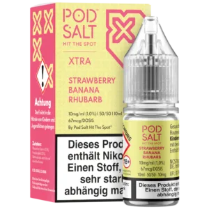 Pod Salt X - Nikotinsalz Liquid - Strawberry Banana Rhubarb