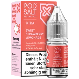 Pod Salt X - Nikotinsalz Liquid - Sweet Strawberry Lemonade