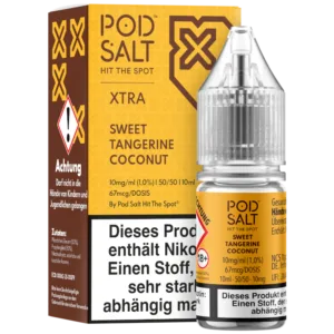 Pod Salt X - Nikotinsalz Liquid - Sweet Tangerine Coconut