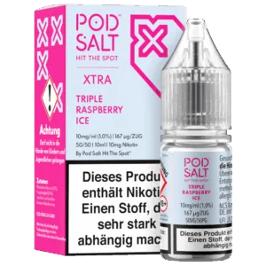 Pod Salt X - Nikotinsalz Liquid - Triple Raspberry Ice