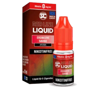 SC - Red Line - Erdbeere Sahne - Nikotinsalz Liquid