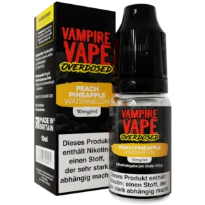Vampire Vape - Overdosed - Nikotinsalz Liquid - Peach Pineapple Watermelon